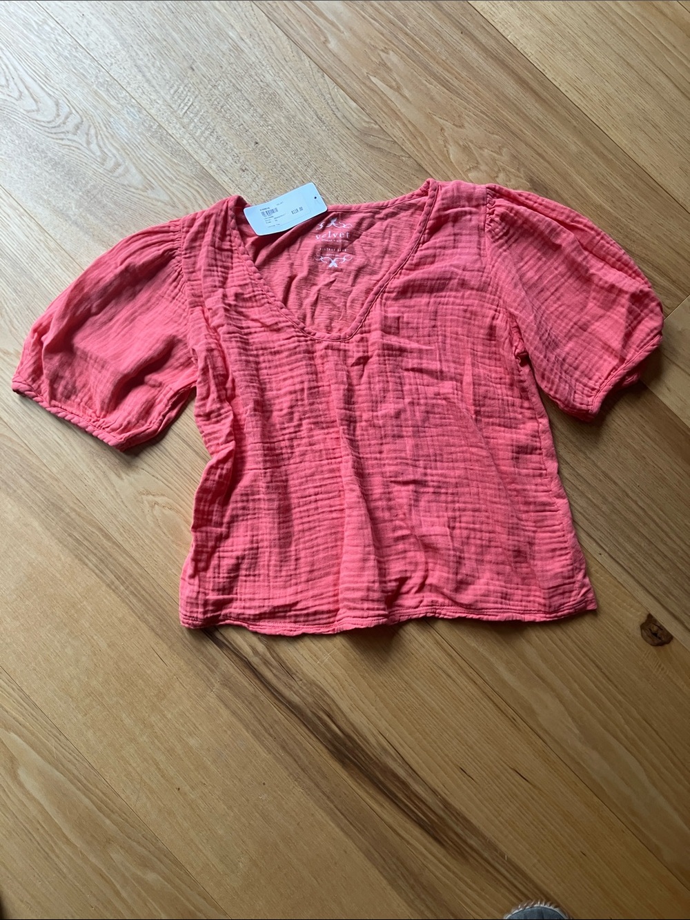 Velvet by Graham and Spencer Grapefruit Louisa Top